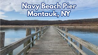 Navy Beach Pier in Montauk, NY