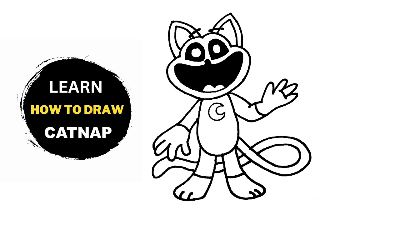 How to DRAW CATNAP Plush - Smiling Critters - Poppy Playtime