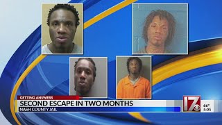 Nash County inmate escapes detention center less than 2 months after 5 escaped