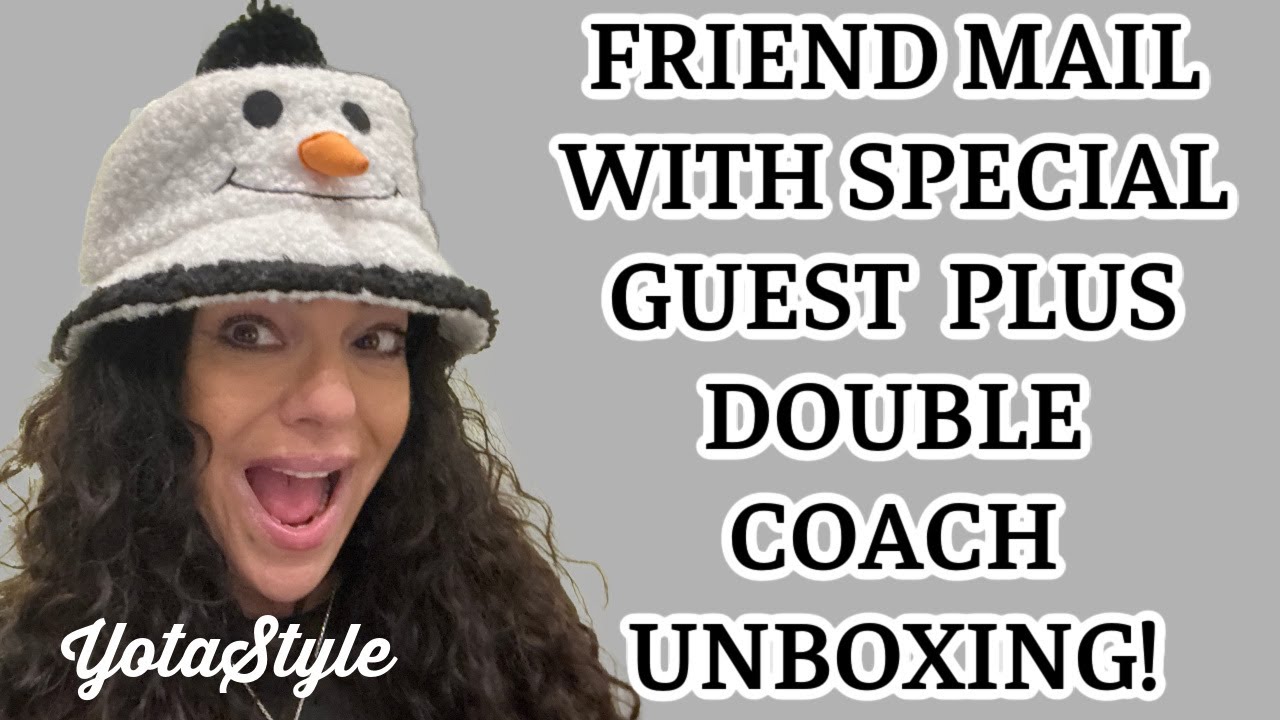 Почта от друзей со специальным гостем / Распаковка двух сумок Coach!!