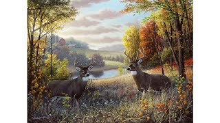 Landscape Painting Time-lapse | Autumn Countryside
