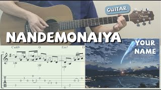 Video thumbnail of "Nandemonaiya / Your Name "Kimi no Na wa" (Guitar) [Notation + TAB]"