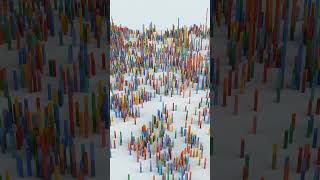 8909 onshore wind turbines in Germany  #datavisualization #3danimationart #europe #mapping