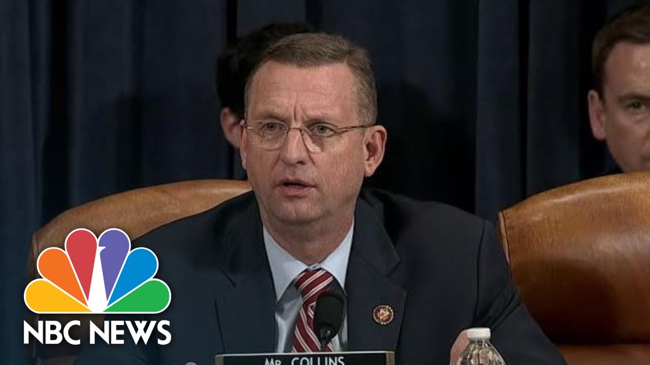 Doug Collins Blasts Democrats Over Articles Of Impeachment Nbc News Youtube