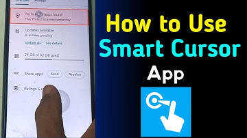 How to use smart cursor app | ek hanth se phone kaise chalye | pura phone ek hath se chalye