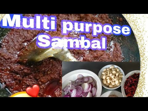 Multi purpose sambal simple and easy to cook - YouTube