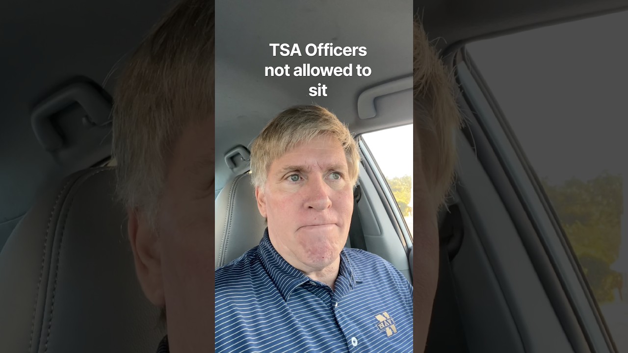 TSA officers not allowed to sit #shorts