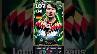 New Lothar Matthäus 107 Secret Training!🥶 #efootball2026 #pes2026 #efootballtraining #shorts #foryou