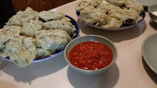 Очень вкусные МАНТЫ и пицца.У нас гости.