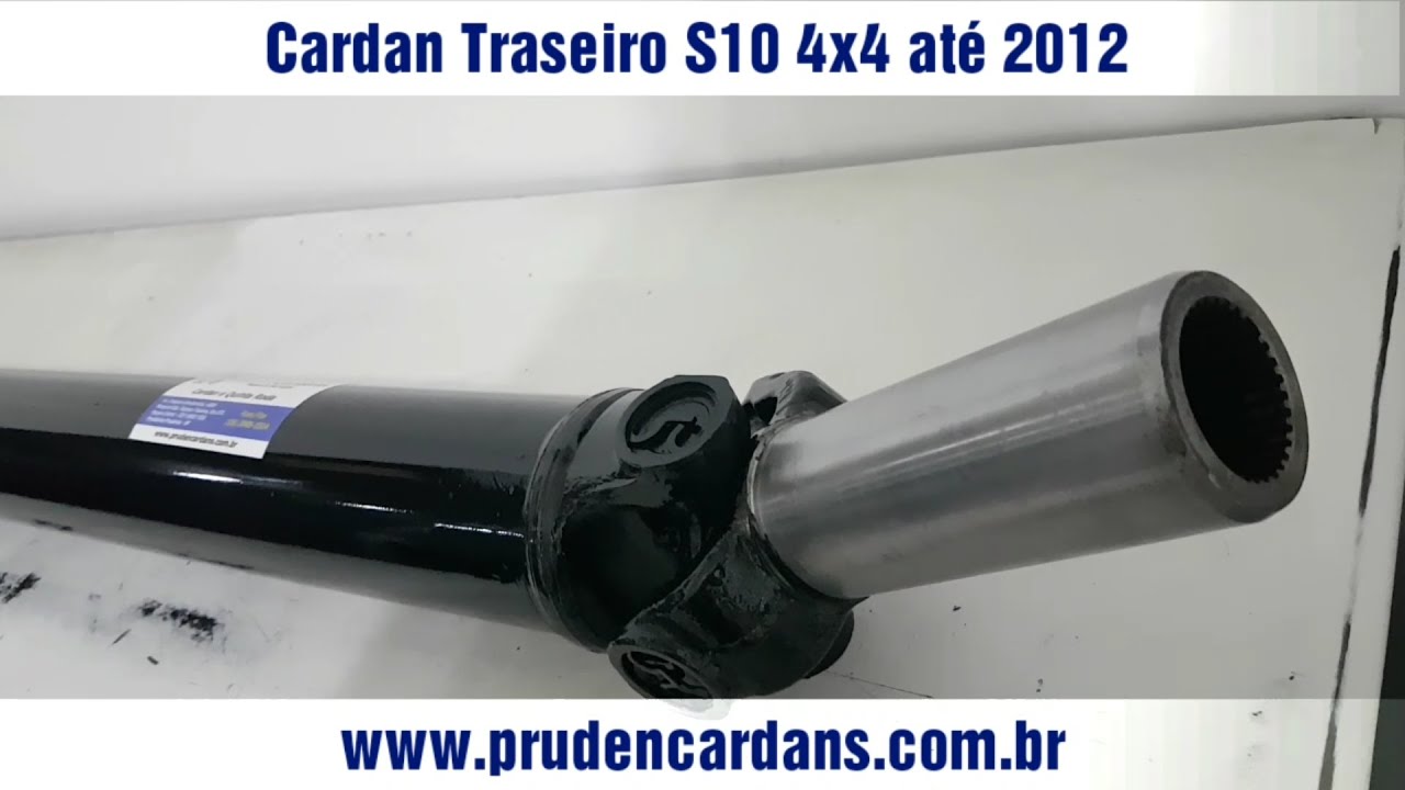 Cardan da Tração Traseira da S10 4x4 (1998 a 2012) - Explicando o cardan