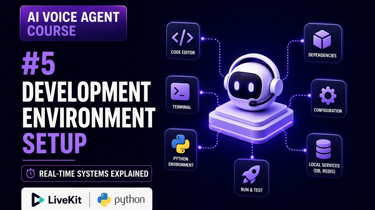 AI Voice Agent Course | #5 LiveKit Development Environment Setup - YouTube