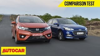 2015 Honda Jazz vs Hyundai Elite i20 | Comparison Test | Autocar India