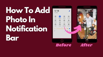 How To Add Photo In Notification Panel In Any Android Device | Hindi || 2022
