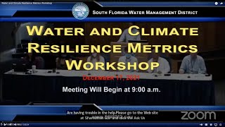 Water and Climate Resilience Metrics Workshop