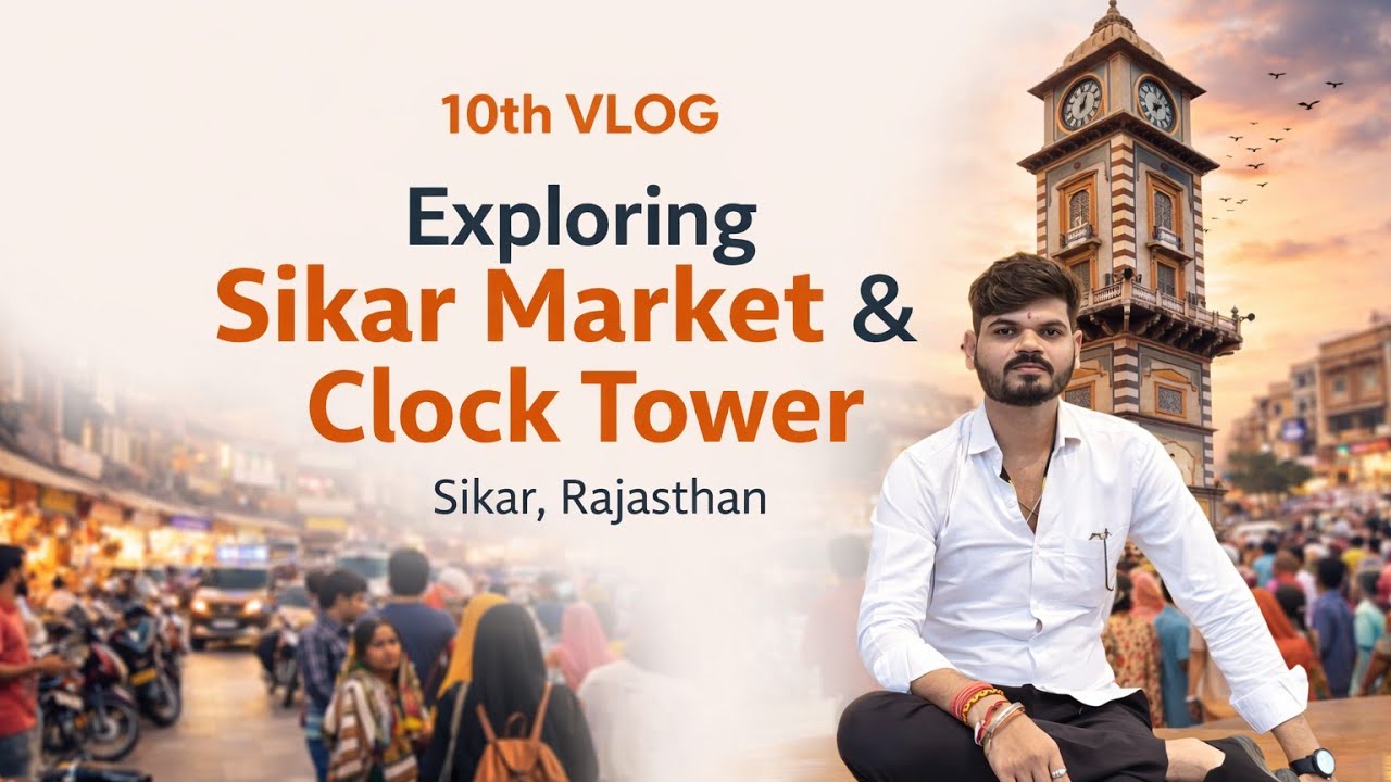 Sikar Famouse Market Exploration | Clock Tower | sweets Food Vlog 10