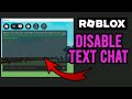 How to Turn Off Text Chat on Roblox (Step-by-Step Tutorial)