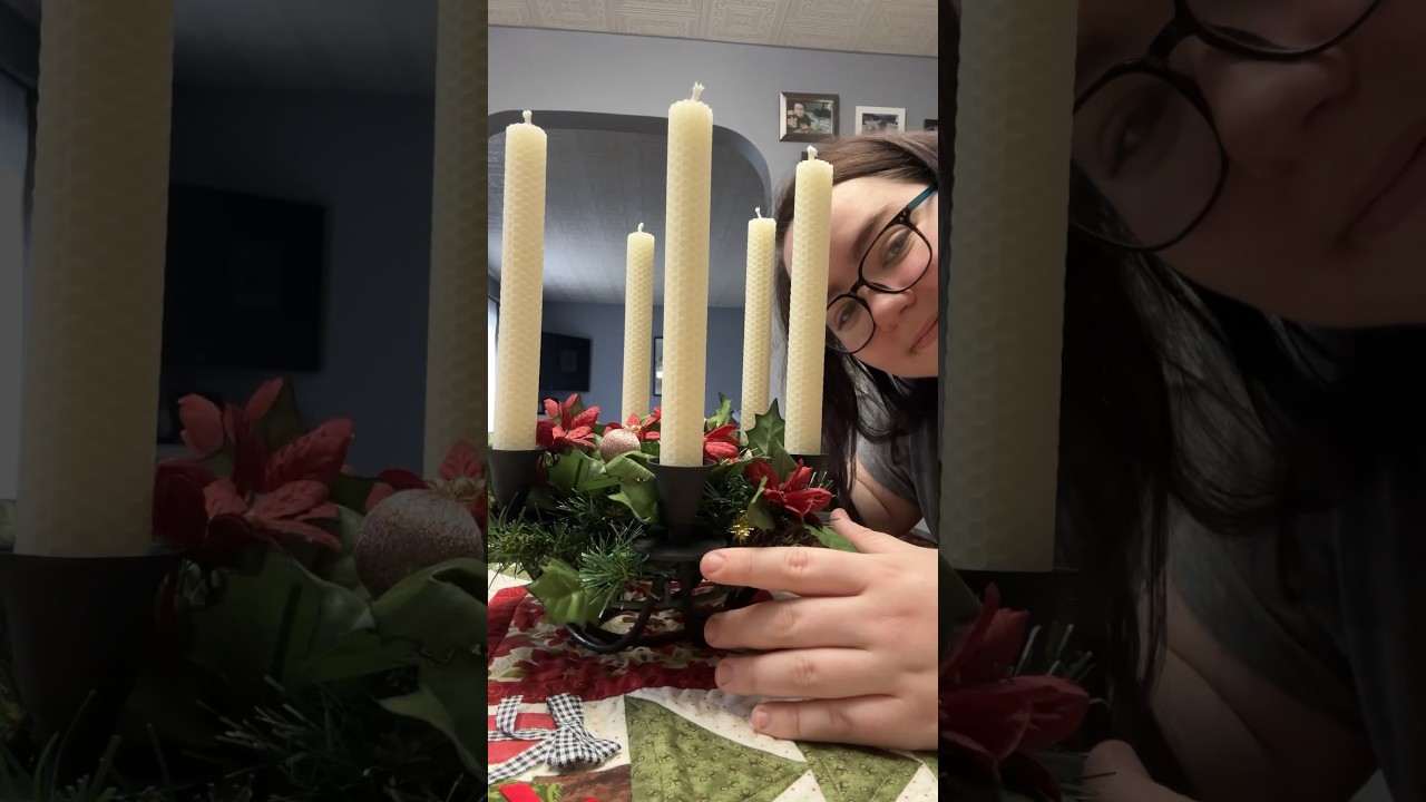 New holiday centerpiece for $4 and all it needed was spray paint 🥹