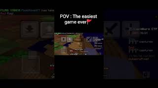 The easiest game ever🚩 #minecraft #pvp