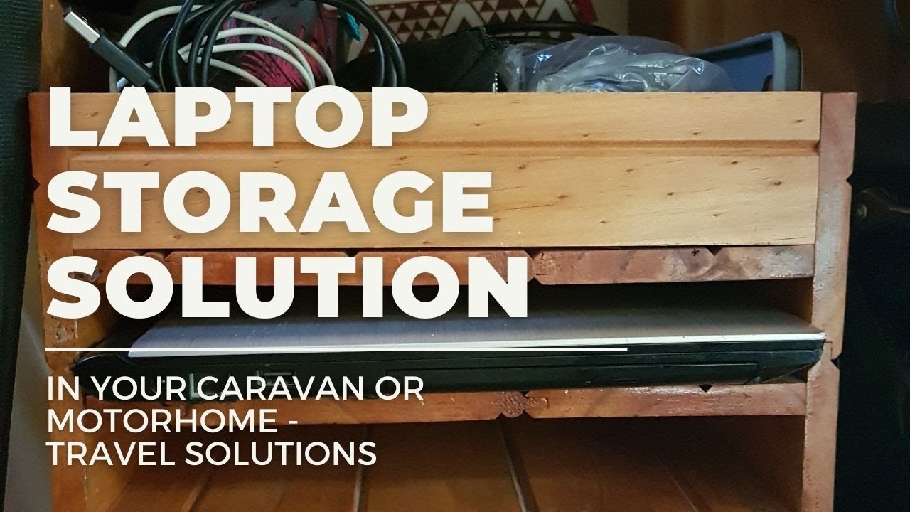 Laptop storage solution for a caravan or motorhome - YouTube