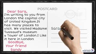 How to write a  Postcard