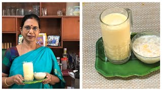 Mango Nungu MilkShake. & dessert/ நுங்கு மாம்பழ மில்க் ஷேக் - Mallika Badrinath - Tamil .Summer spl.