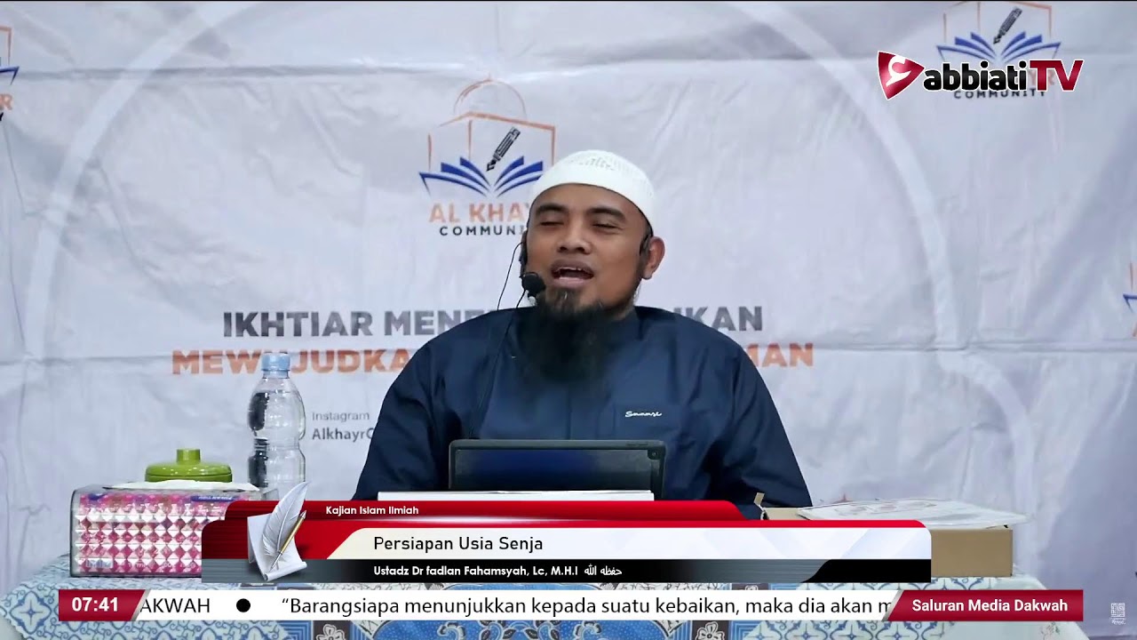 Persiapan Usia Senja - Ustadz Dr fadlan Fahamsyah, Lc, M.H.I  حفظه الله