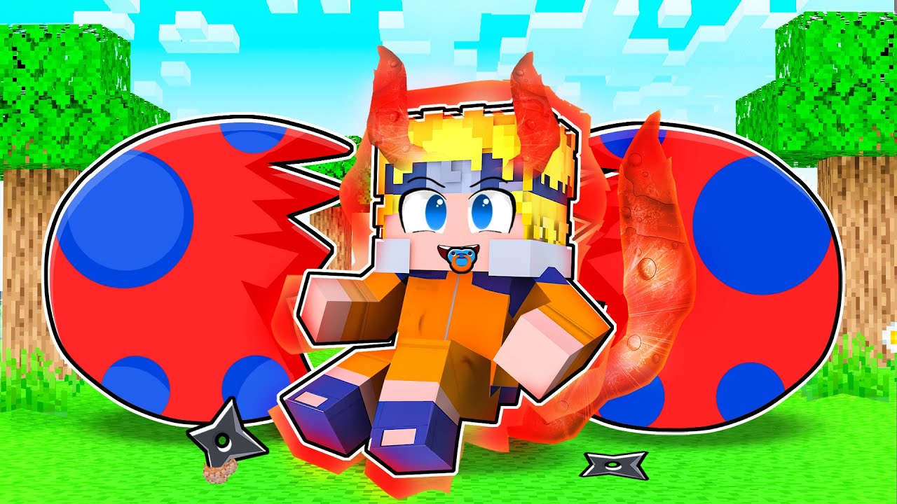 NASCI como um BEBÊ NARUTO no Minecraft 