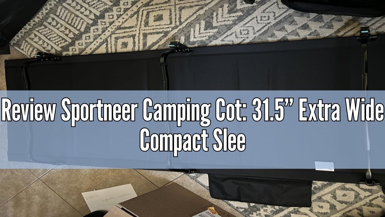 Review Sportneer Aluminium reisbed voor volwassenen, campingbed, tot 150 kg, logeerbed, inklapbaar,