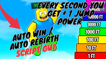 Every Second You Get + 1 Jump Power | Auto Win Script | Working Script
