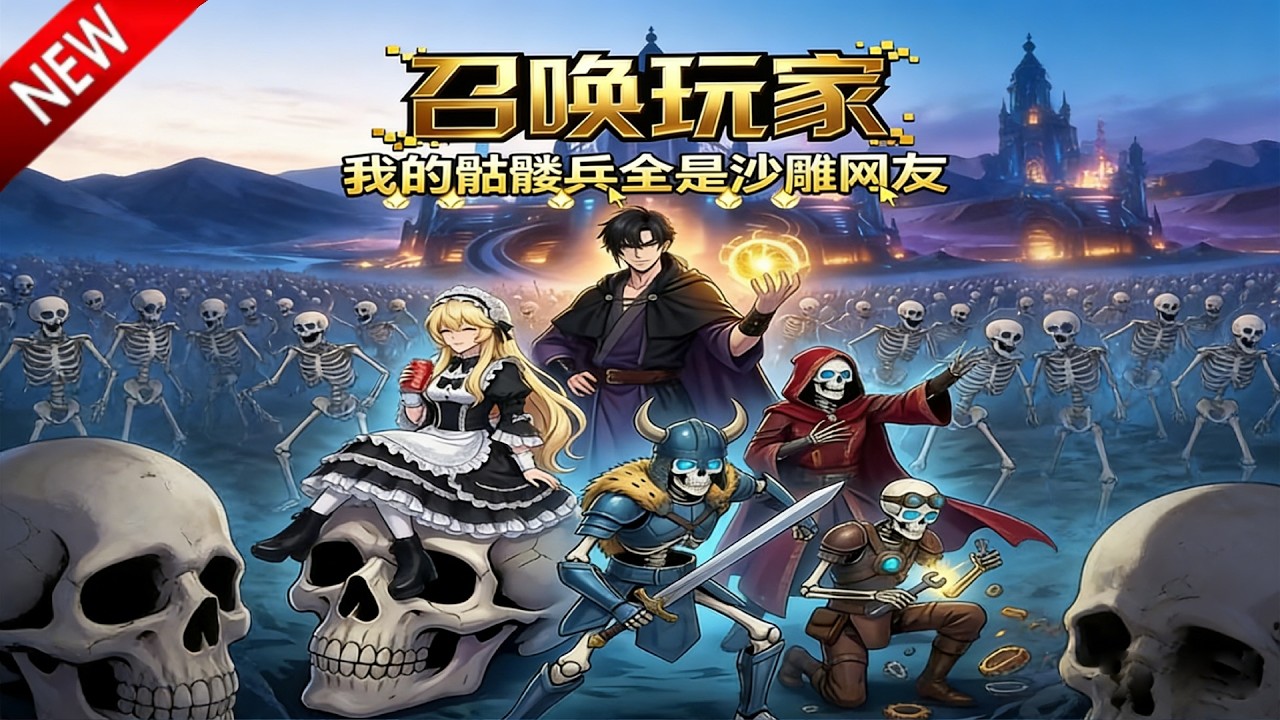 💥【新番上线】亡灵领主绑定第四天灾系统，召唤玩家军团，横扫诸天，开启宇宙公审时代！《召唤玩家：我的骷髅兵全是沙雕网友》全集 Multi SUB #热血 #漫剧 #动漫魔女