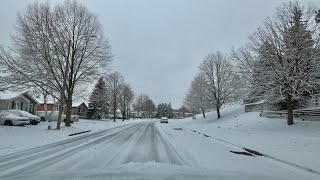 Driving to Walmart on a Snow Day | Kitchener Ontario | December 11, 2022