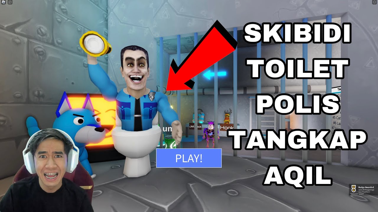 SKIBIDI TOILET POLIS 😱 AQIL SELAMATKAN TV TITAN MAN 😂