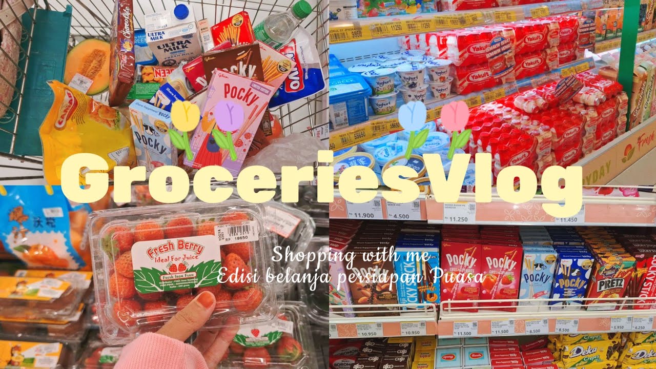 Grocery vlog🛒 | Belanja Persiapan Puasa