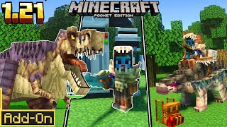 ESTE ES EL MEJOR ADDON DE DINOSAURIOS PARA MINECRAFT BEDROCK 1.21