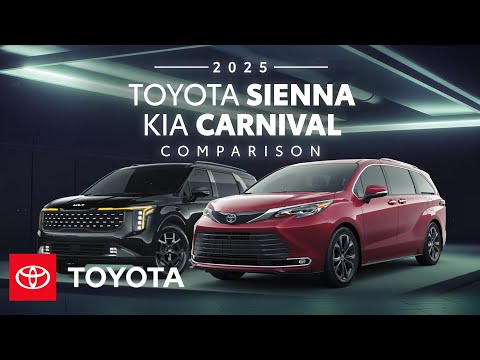 2025 Toyota Sienna vs 2025 Kia Carnival Comparison | Toyota