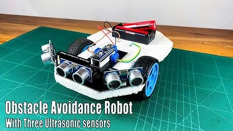 How to make an obstacle avoidance robot car using three ultrasonic sensors #sritu_hobby #arduino