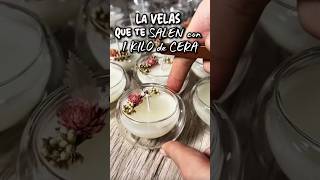 Estas son las VELAS que te salen con 1 KILO de cera ✨