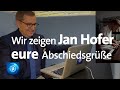 Wir zeigen Jan Hofer eure Abschiedsgrüße | tagesschau