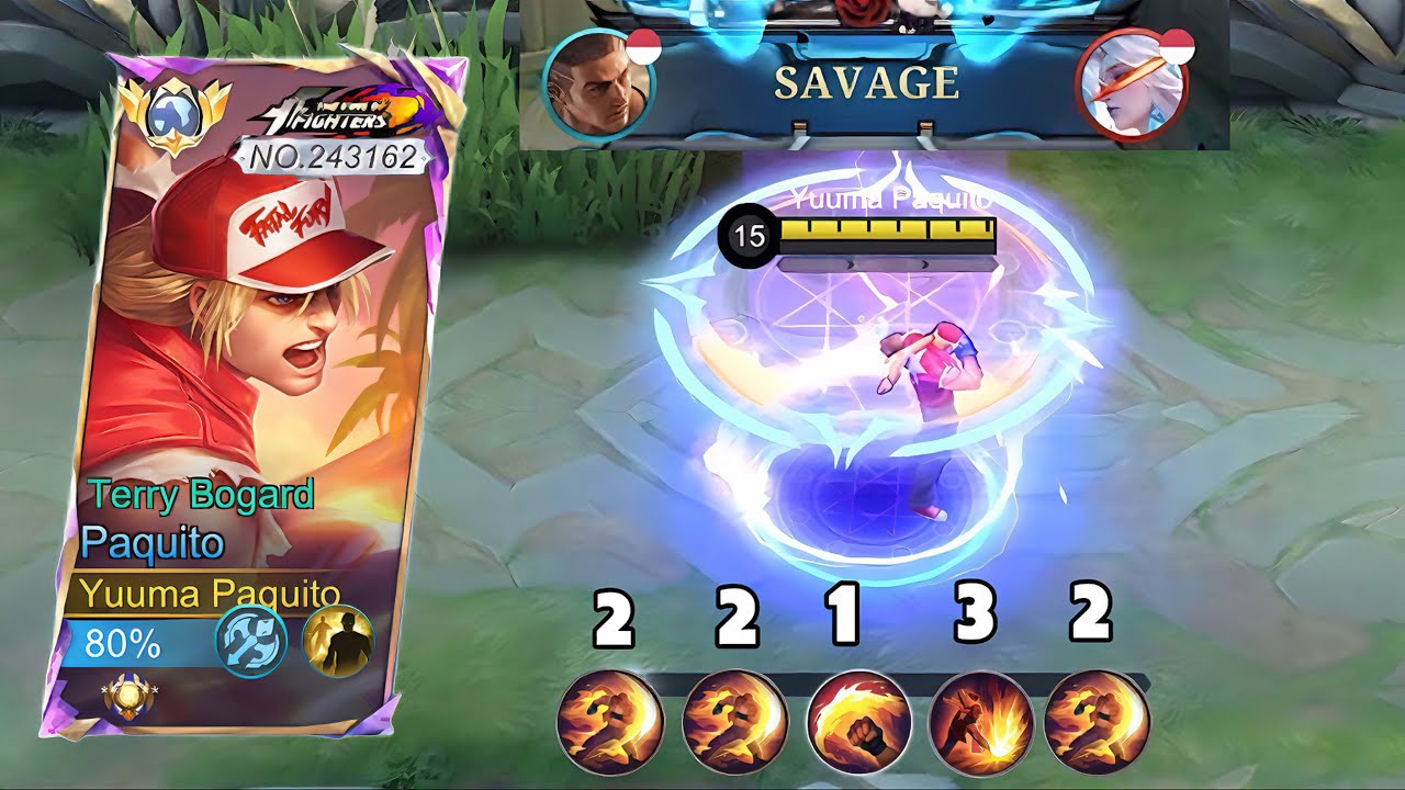 SAVAGE!!! PAQUITO KOF SKIN + COMBO FOR 1 HIT - PAQUITO BUILD - Mobile Legends