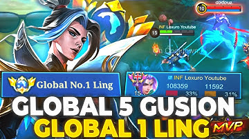 I Faced the GLOBAL #5 GUSION – He Was INSANE! | Ling MLBB