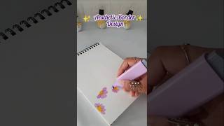 Aesthetic Border Design #shorts #viralshorts #borderdesign #handmade #frontpage #viral #trending