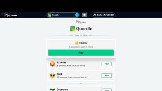 Quordle answer forJune 12, 2026 - Quordle answer today