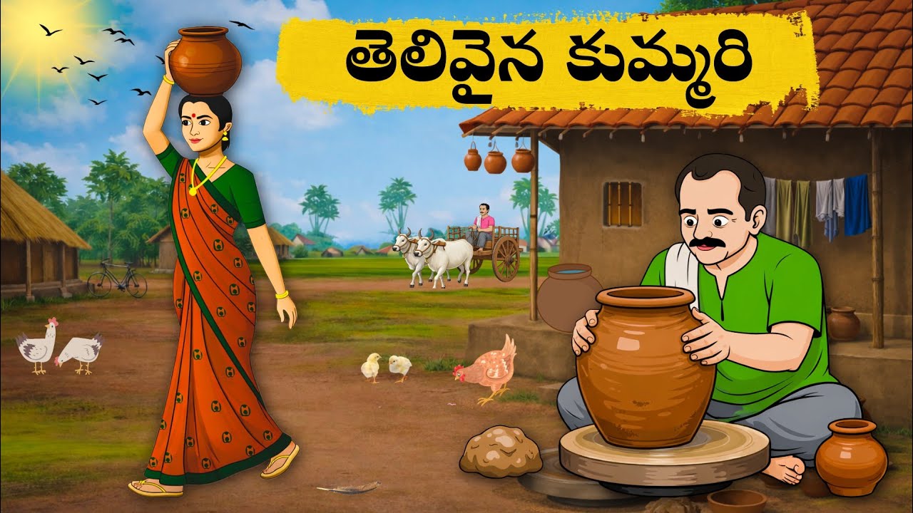 తెలివైన కుమ్మరి | Telugu Stories | Telugu Kathalu | Neethi Kathalu | Telugu Neethi Kathala Kovela