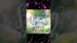 Happy Spring Equinox! Spring &amp; Autumn are the days that have equal day-night hours!#springequinox