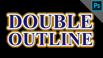 Double outline text effect | PHOTOSHOP TIPS & TRICKS