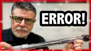 TORQUE WRENCH: ERROR IN THE READING AND ADJUSTMENT FORMULA (NOBODY TEACHES IT)