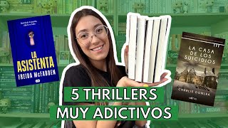 5 THRILLERS MUY ADICTIVOS  | Hoy esta para leer