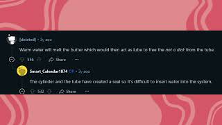 Cylinder stuck in a Mini M&Ms tube