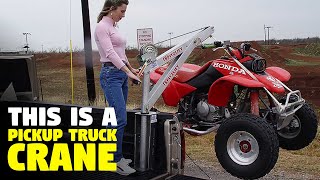 Meet The 4-Foot Compact Pickup Truck-Mounted Crane