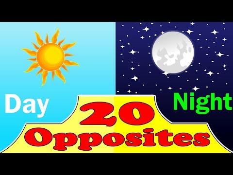 20 Opposites in English for kids | Opposite words  for Preschool @kid2teentv